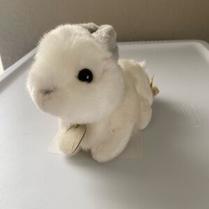 Aurora World Miyoni Tots 8 in plush white rabbit Stuffed Animal Gray Ears Bunny